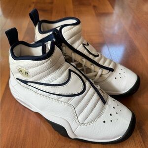 Nike Air Shake Ndestrkt White Midnight Navy Basketball Shoes Dennis Rodman NBA